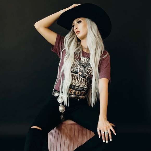 Worth The Shot Handmade Graphic Tee - Picture 4 of 6